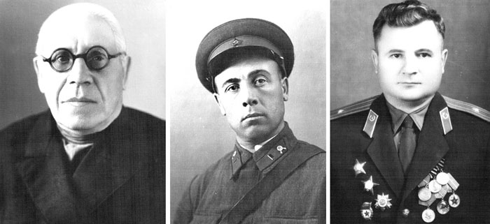 Авдеев П.П., Церулев Д.И., Пивоваров К.Т.: военные комиссары  разных  лет