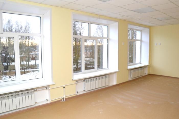 В отремонтированных классах тепло и светло
