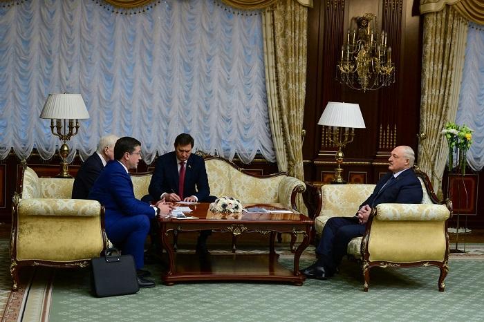 Александр Лукашенко и Глеб Никитин провели рабочую встречу в Минске