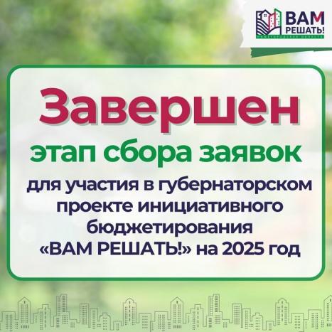 В Нижегородской области завершен сбор заявок для участия в губернаторском проекте «Вам решать!»